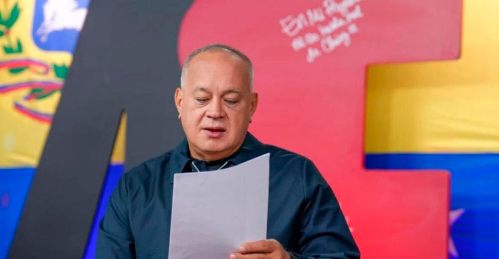 Diosdado Cabello descarta diálogo con la "extrema derecha" en congreso antifascista