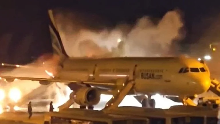 Avion incendio