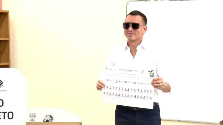 Daniel Noboa denuncia «irregularidades» en la primera vuelta presidencial en Ecuador