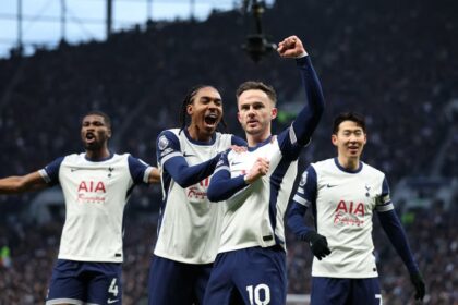Tottenham brilla con una goleada 1-4 ante el Ipswich Town y suma su tercera victoria consecutiva