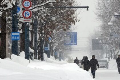 Japón suspende actividades por intensa nevada