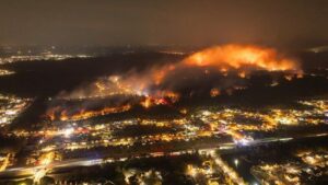 Incendios forestales descontrolados en Carolina del Norte y Carolina del Sur