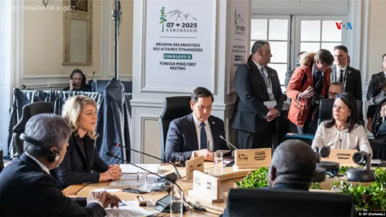 G7 reafirma su apoyo a la restauración de la democracia en Venezuela durante reunión en Canadá