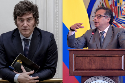 Petro califica a Milei de "nostálgico de Mussolini" y "cipayo" por su admiración a Trump
