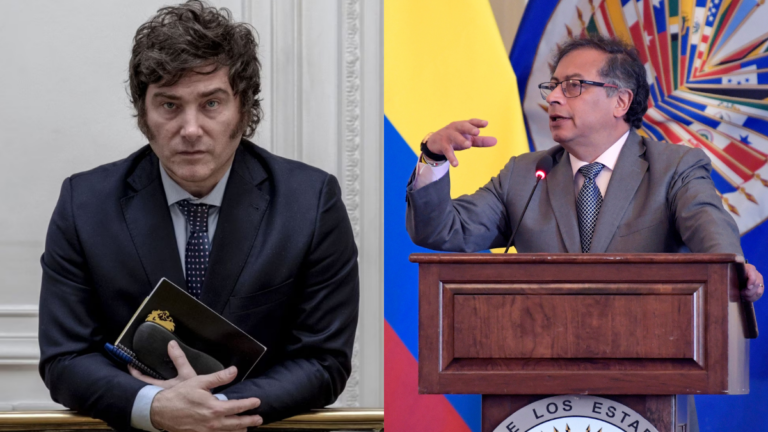 Petro califica a Milei de «nostálgico de Mussolini» y «cipayo» por su admiración a Trump