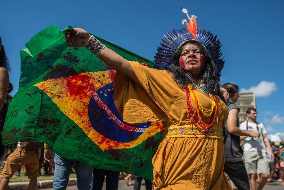 Indígenas acampan en Brasil para defender sus derechos y exigir respeto por la Amazonía