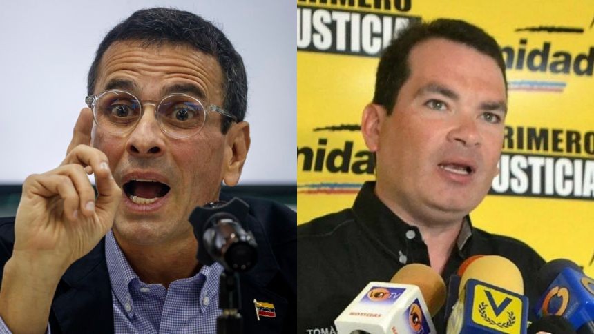 Primero Justicia expulsa a Capriles y Tomás Guanipa tras su participación en elecciones controvertidas