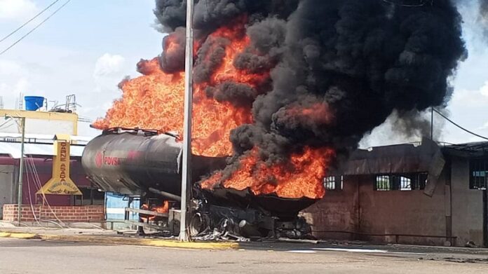 Explosión de camión cisterna de Pdvsa en Guárico deja heridos Explosión de camión cisterna de Pdvsa en Guárico deja heridos