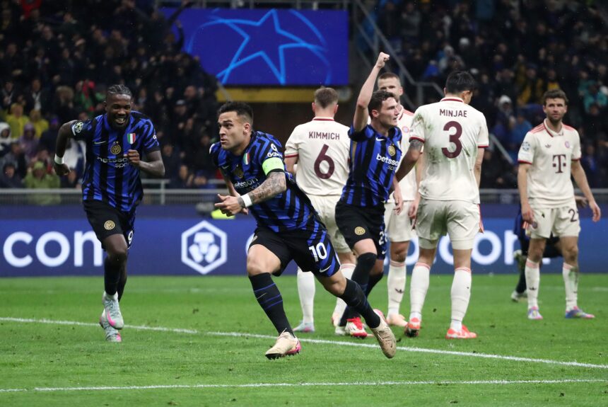 Inter avanza a semifinales de la Champions League tras empatar 2-2 con el Bayern