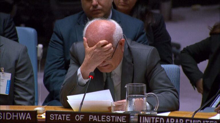 Representante palestino rompe en llanto en el Consejo de Seguridad de la ONU al denunciar crisis humanitaria en Gaza