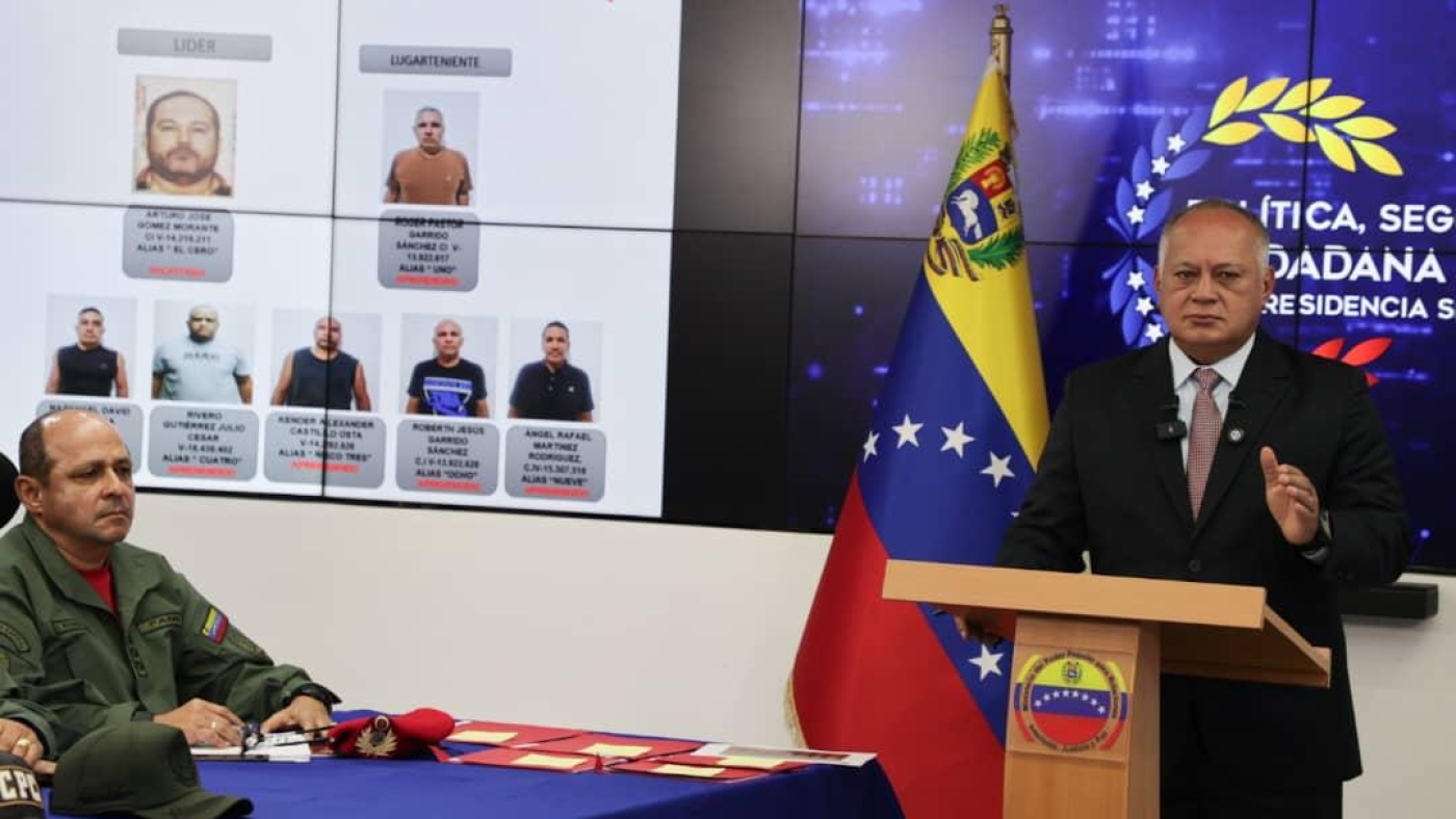 Diosdado Cabello denuncia plan de ataques para sabotear elecciones Diosdado Cabello denuncia plan de ataques para sabotear elecciones