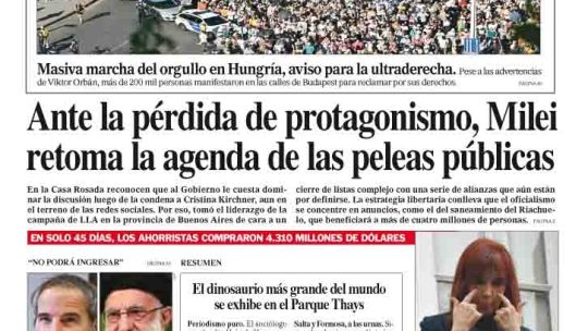 La tapa del Diario PERFIL del domingo 29 de junio de 2025