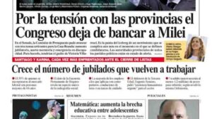 La tapa del Diario PERFIL del sábado 5 de julio de 2025
