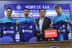 Javi Muñoz, Adrián Liso y Álex Sancris, presentados como nuevos jugadores del Getafe Javi Muñoz, Adrián Liso y Álex Sancris, presentados como nuevos jugadores del Getafe