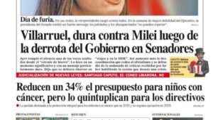 La tapa del Diario PERFIL del domingo 13 de julio de 2025