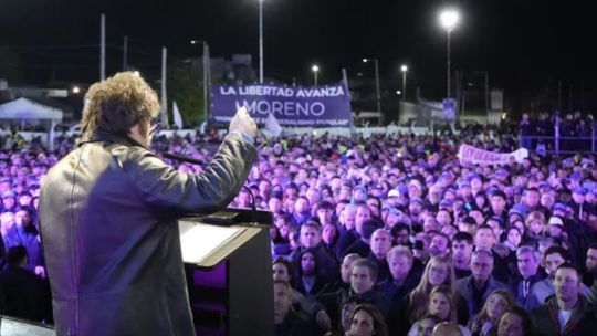 Para la organización del acto de Javier Milei se trató de “una noche más en Moreno”