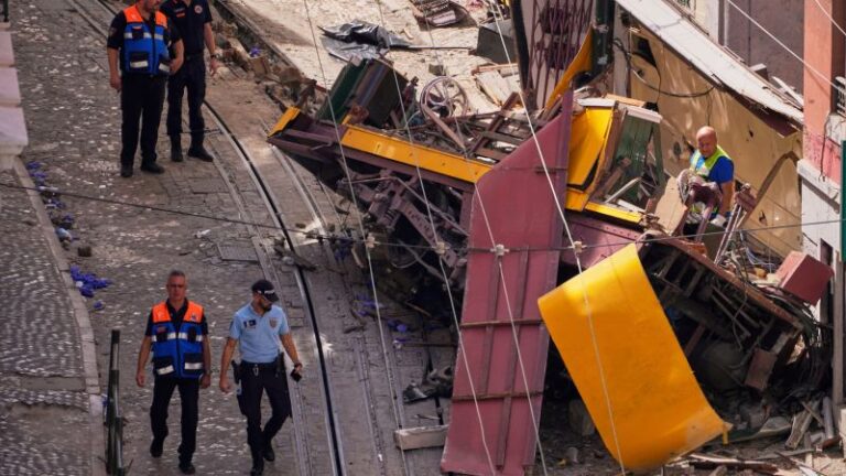 El cable cedió antes del mortal accidente del funicular de Lisboa, según el informe inicial