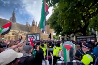 La policía detiene a manifestantes pro-Palestina en la Plaza del Parlamento de Londres