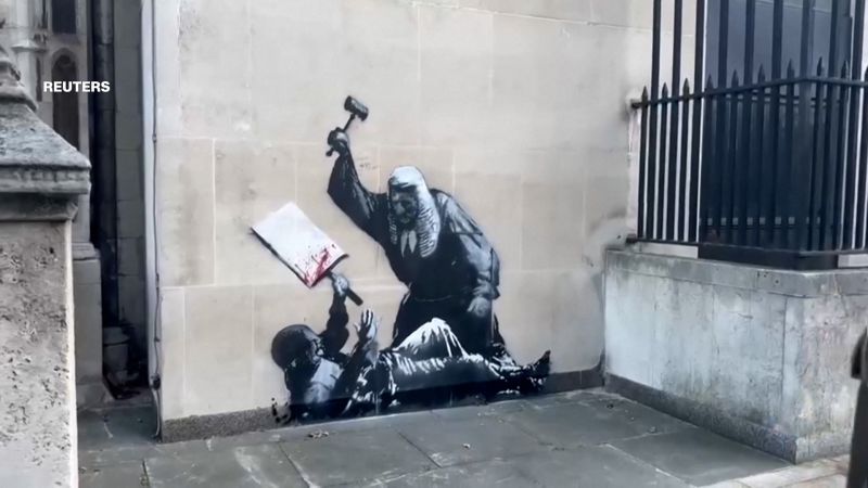 Aparece un nuevo Banksy en la Alta Corte de Londres
