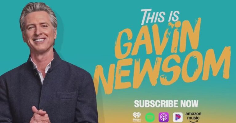 ¿Dónde ver o escuchar el podcast de Gavin Newsom?