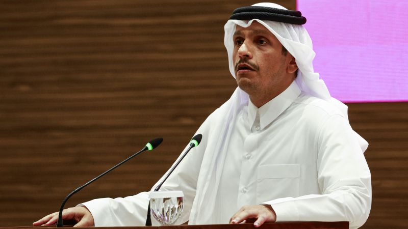 Exclusivo CNN: primer ministro de Qatar dice que Netanyahu “mató cualquier esperanza” para los rehenes israelíes