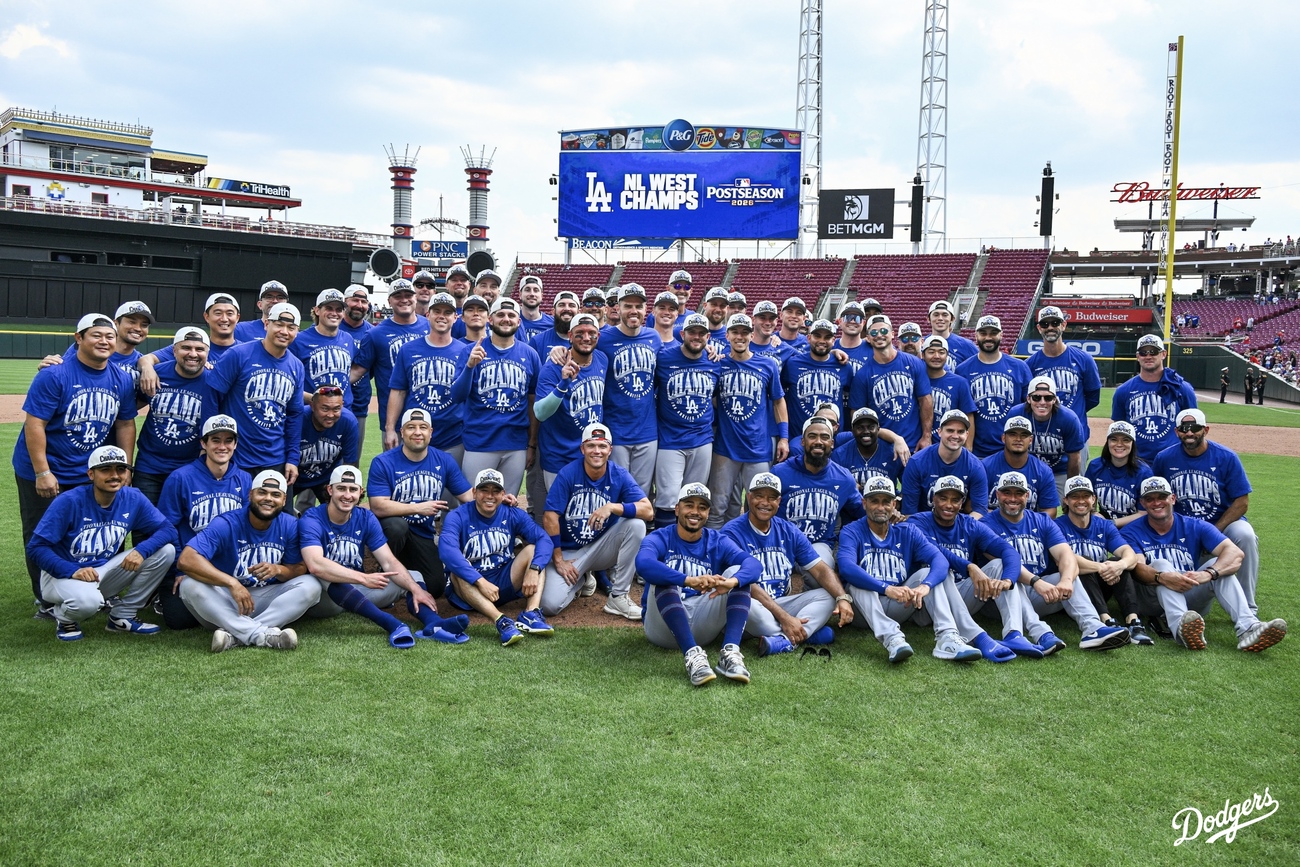 Dodgers de Los Ángeles conquistan quinto título divisional consecutivo