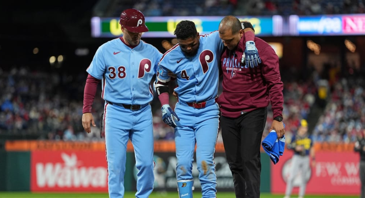 Luis Arráez sufrió un esguince de tobillo con los Phillies