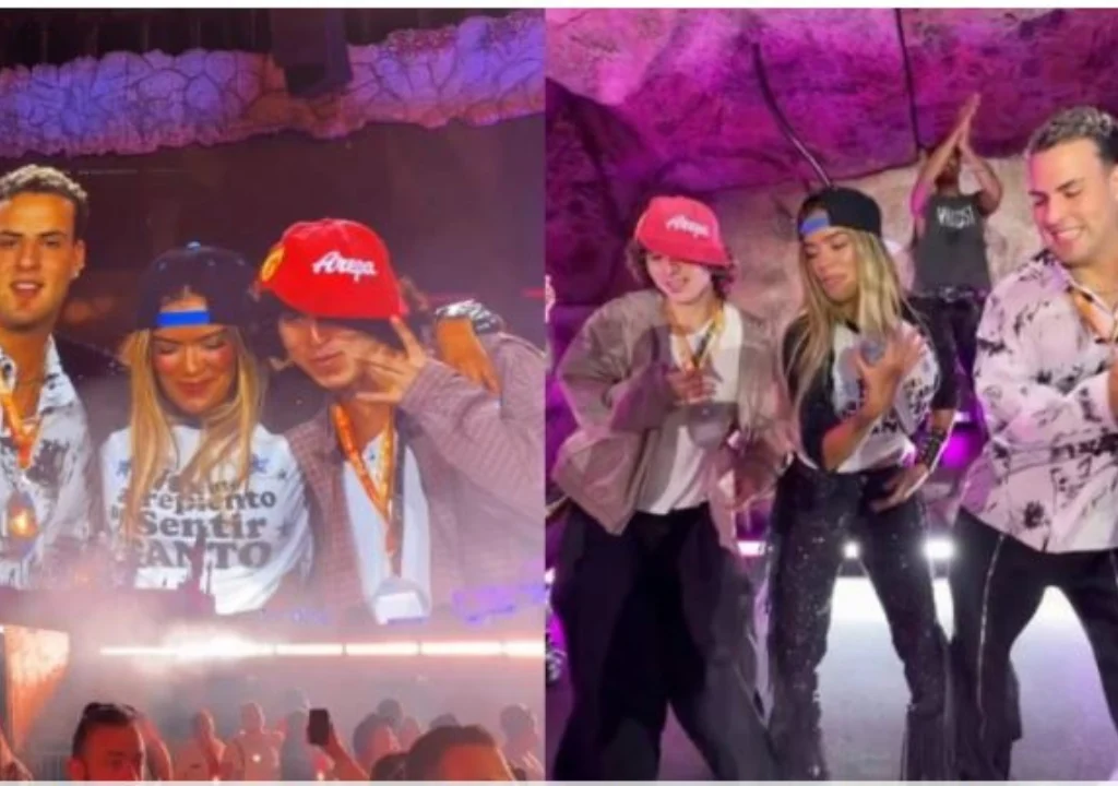 Karol G invitó a Sheba y Santi de Los Menor3s a su concierto en Boston