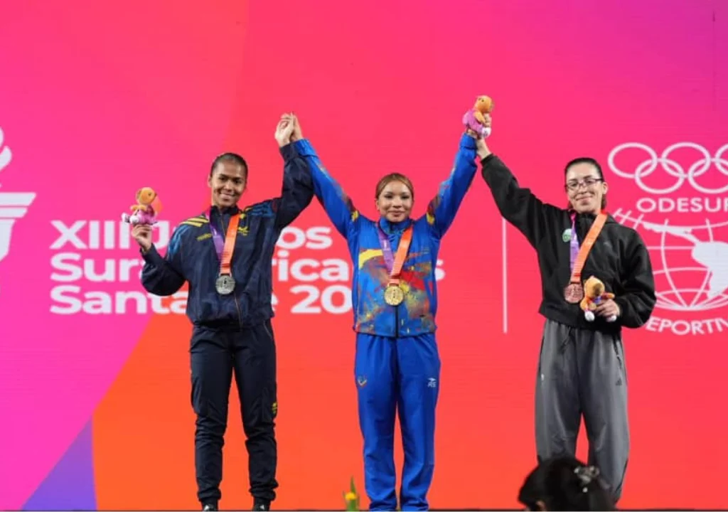 Katherin Echandia y dos nadadores ganan oro para Venezuela