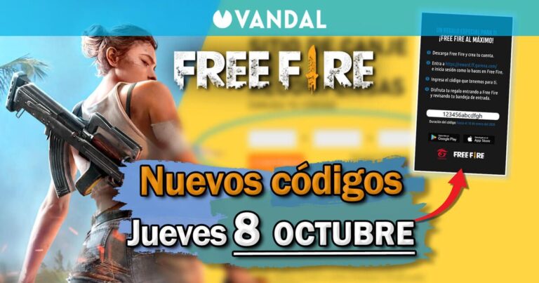 Vandal informa sobre códigos promocionales de Free Fire y Free Fire MAX