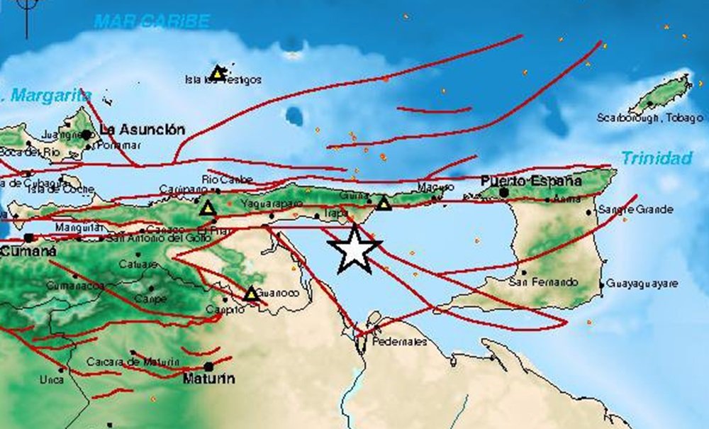 Funvisis registró un sismo de magnitud 4,8 al suroeste de Güiria