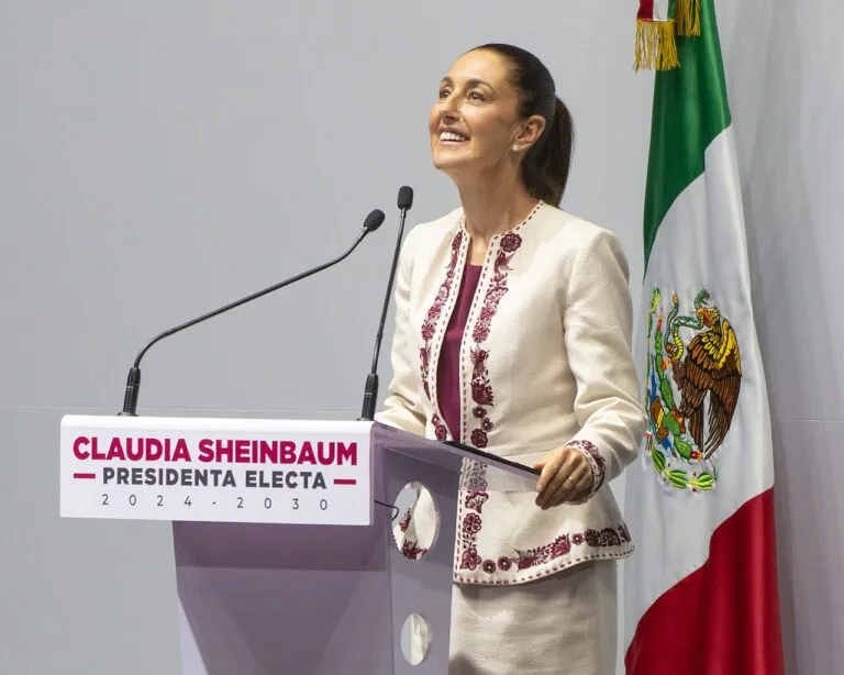 Acuerdo comercial entre México y Estados Unidos: Claudia Sheinbaum durante un acto en Ciudad de México