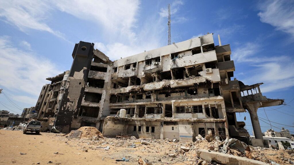 Alto cargo de Hamás muerto en Gaza: edificio residencial destruido por los bombardeos en la Franja de Gaza