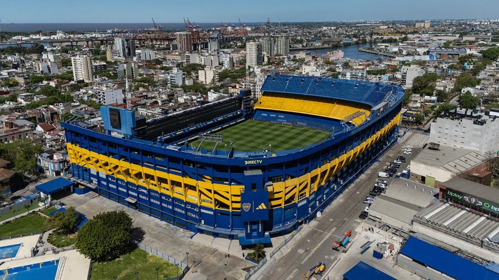 Amistosos de Argentina en noviembre: vista aérea de la Bombonera, el estadio Alberto J. Armando de Buenos Aires
