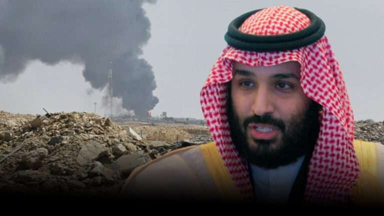 Apoyo militar de Egipto a Arabia Saudita: el príncipe heredero Mohamed bin Salman junto al humo de los ataques hutíes sobre Riad