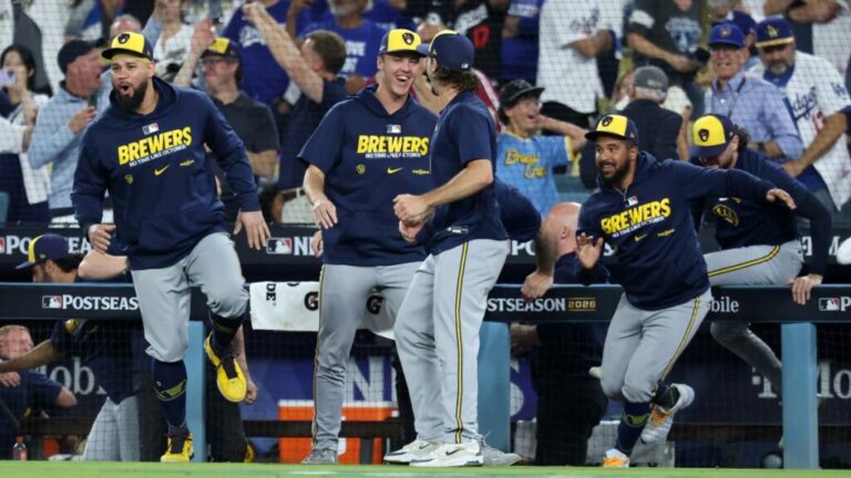 Celebración Brewers Serie Mundial 2026: Milwaukee festeja el banderín de la Liga Nacional en Los Ángeles