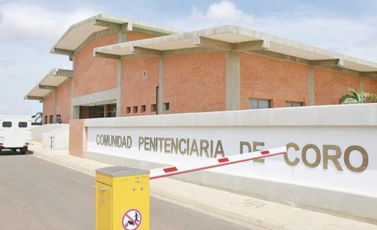 Fachada de la Comunidad Penitenciaria de Coro, la cárcel de Coro denunciada por el OVP por su celda de castigo «la isla»