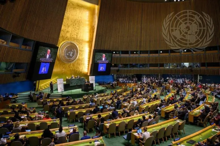 Un secretario general de la ONU latinoamericano: António Guterres se dirige a la Asamblea General en la sede de Naciones Unidas en Nueva York