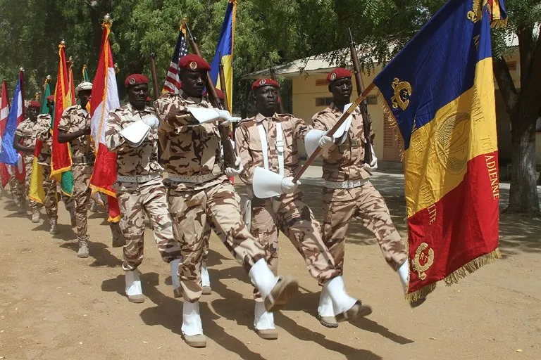 Soldados del Ejército en los combates en Chad, en la provincia de Tibesti