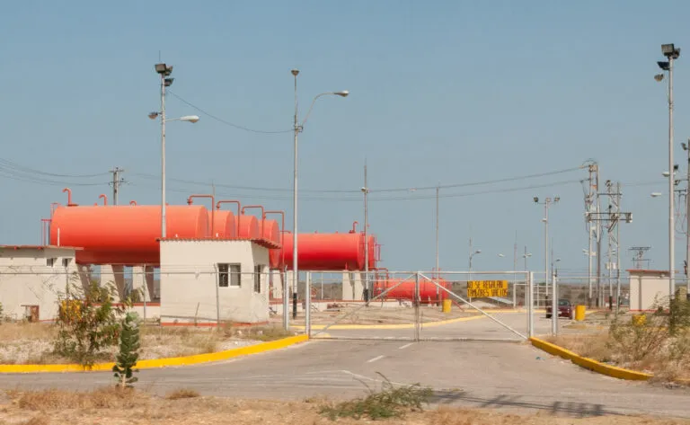 Crisis eléctrica en Venezuela: planta termoeléctrica a gas de Corpoelec, la empresa estatal encargada del servicio eléctrico
