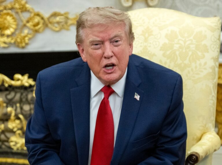 Donald Trump habla durante un acto oficial en la Casa Blanca, en una imagen de archivo