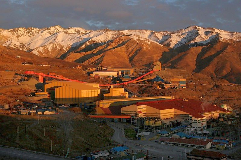 Mina El Teniente de Codelco en Chile donde un alud de barro afectó a tres trabajadores