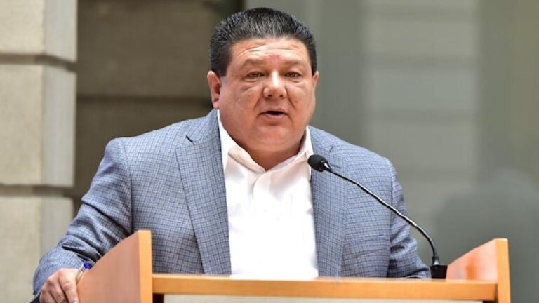 Exfiscal de Chihuahua: César Jáuregui Moreno durante una comparecencia pública cuando encabezaba la Fiscalía estatal