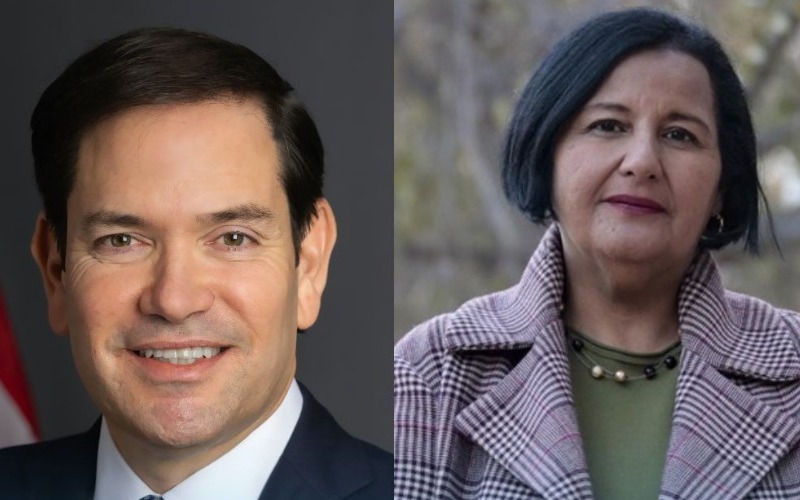 Marco Rubio y Dinorah Figuera