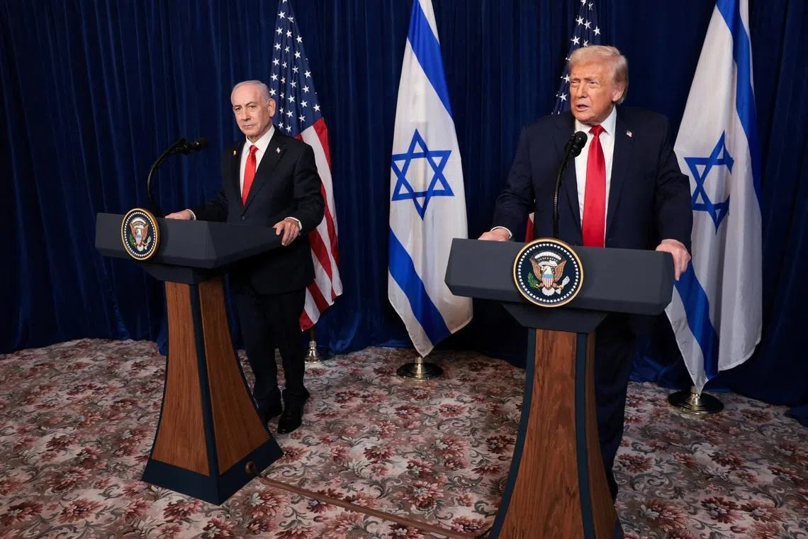 Donald Trump y Benjamin Netanyahu en una comparecencia conjunta durante la campaña de las elecciones en Israel