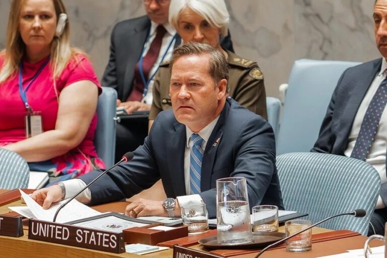 Guerra en Irán: Mike Waltz, embajador de Estados Unidos, en el Consejo de Seguridad de la ONU