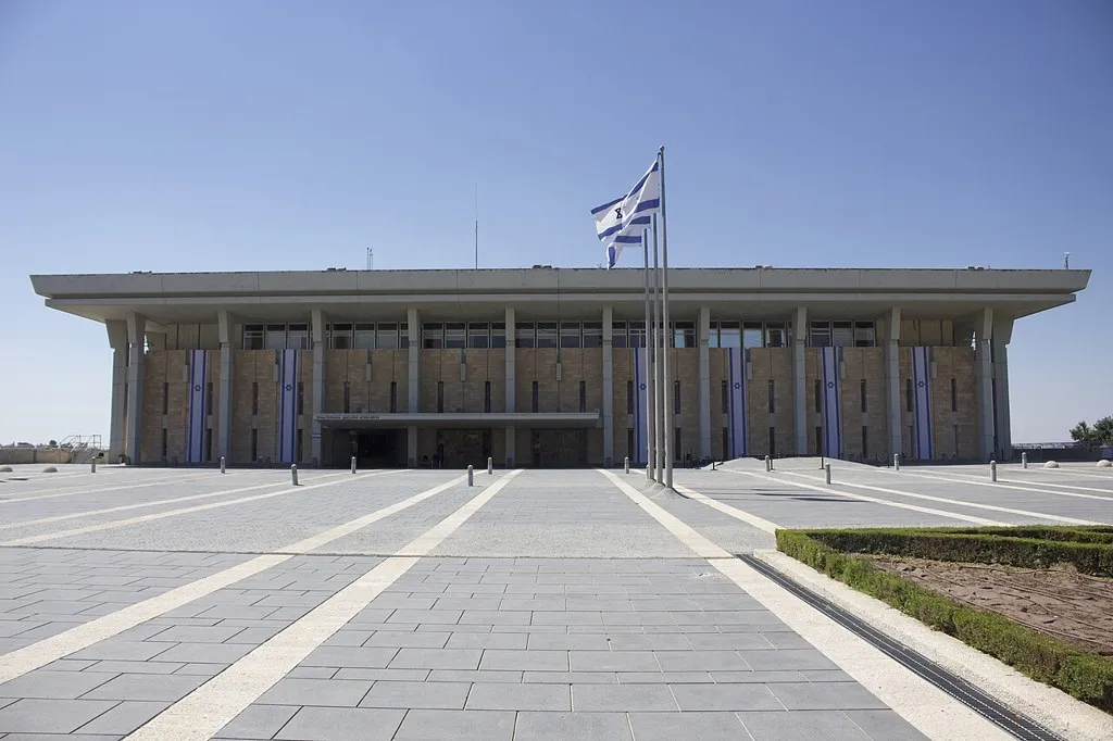 Edificio de la Knéset, el Parlamento de Israel, en Jerusalén, en el centro de la disputa por la injerencia extranjera en las elecciones de Israel
