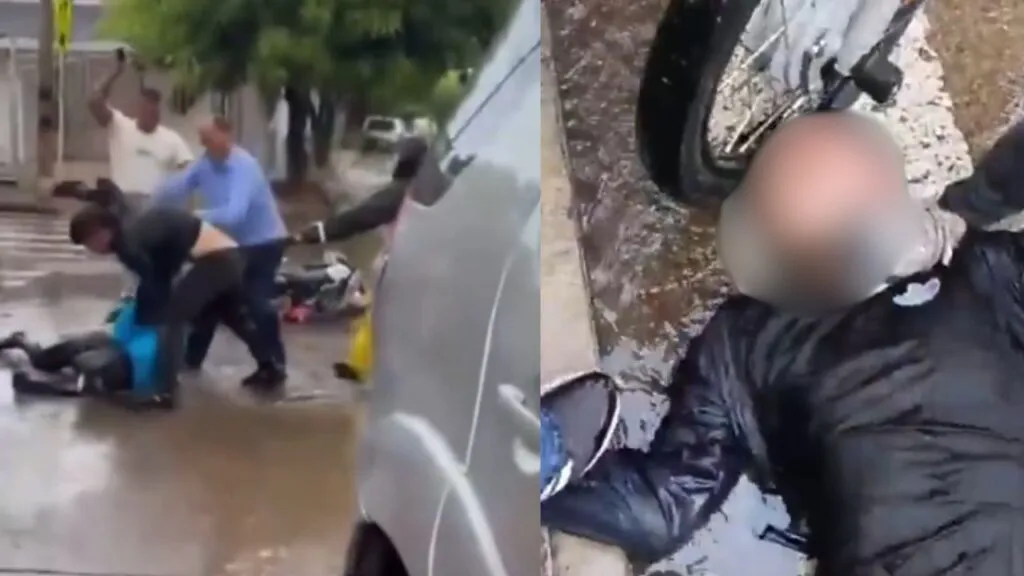 Intento de feminicidio en Valledupar: vecinos separan al agresor de Wanda Galindo en una calle del barrio Santa Rita