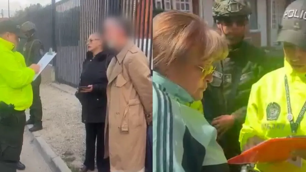 Jueza capturada por soborno en Bogotá: policías custodian a los detenidos por el presunto pago de $1.200 millones para liberar a un narco neerlandés