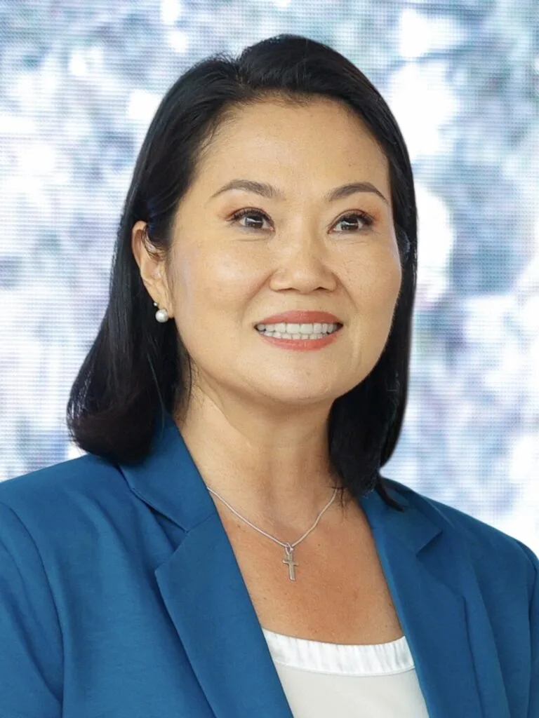 Visita de Fujimori: Keiko Fujimori, presidenta de Perú, en retrato oficial de 2026